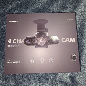 PRUVEEO 4 Channel Dash Cam with Rotatable Lens